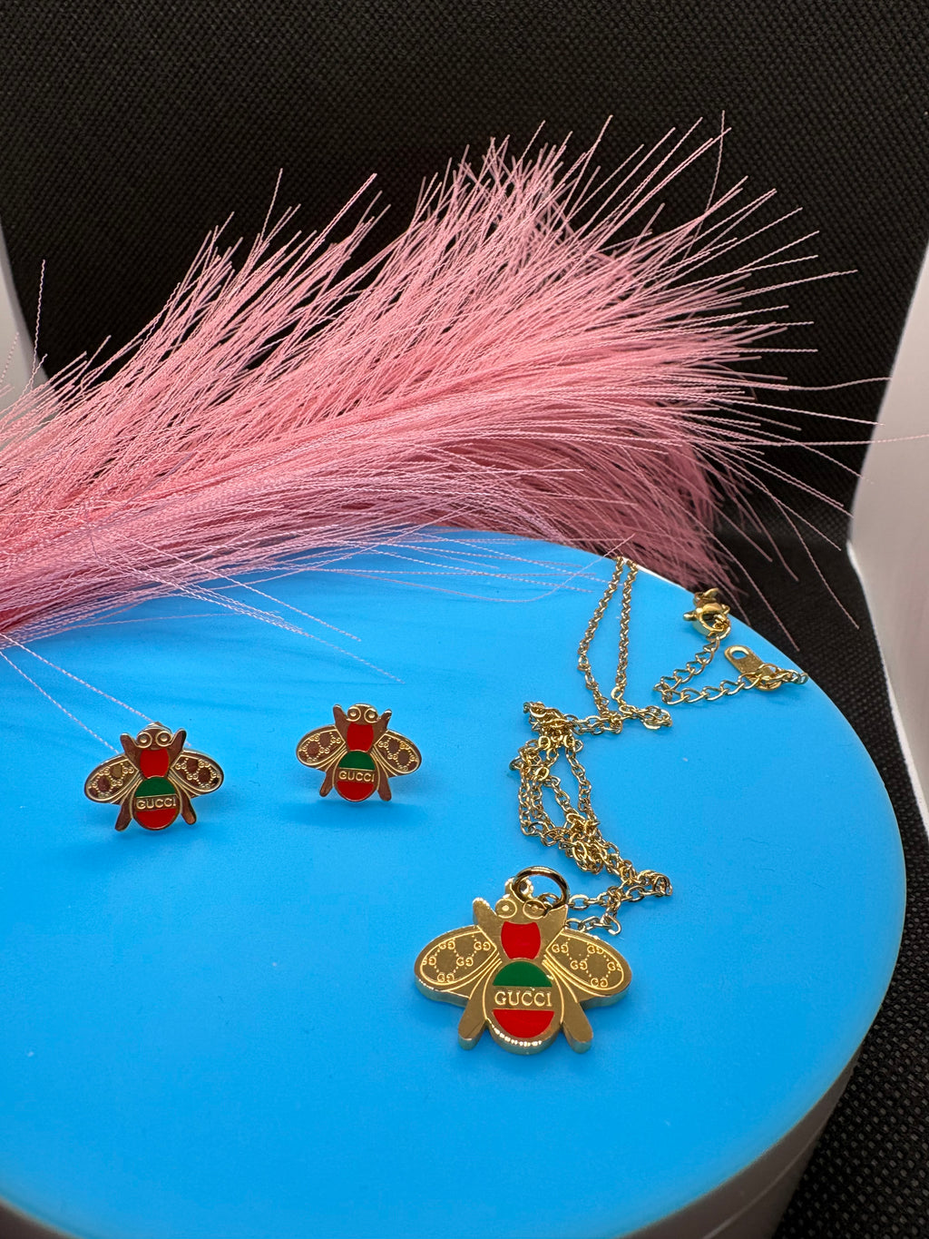 2 Pcs Lux jewelry Earrings and Necklace