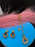 2Pcs Lux jewelry Earrings and Necklace 2 styles