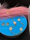 2Pcs Lux jewelry Earrings and Necklace 2Styles