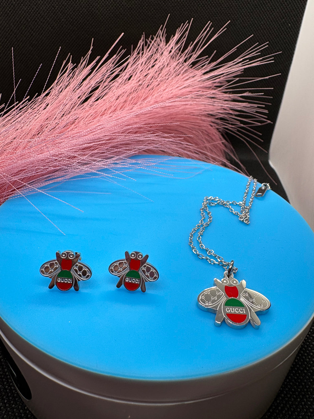 2Pcs Lux jewelry Earrings and Necklace