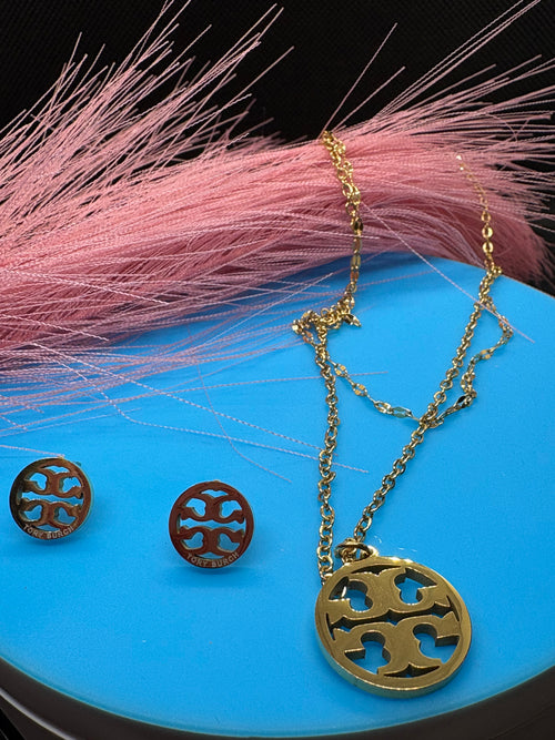 2Pcs Lux jewelry Earrings and Necklace 2Styles