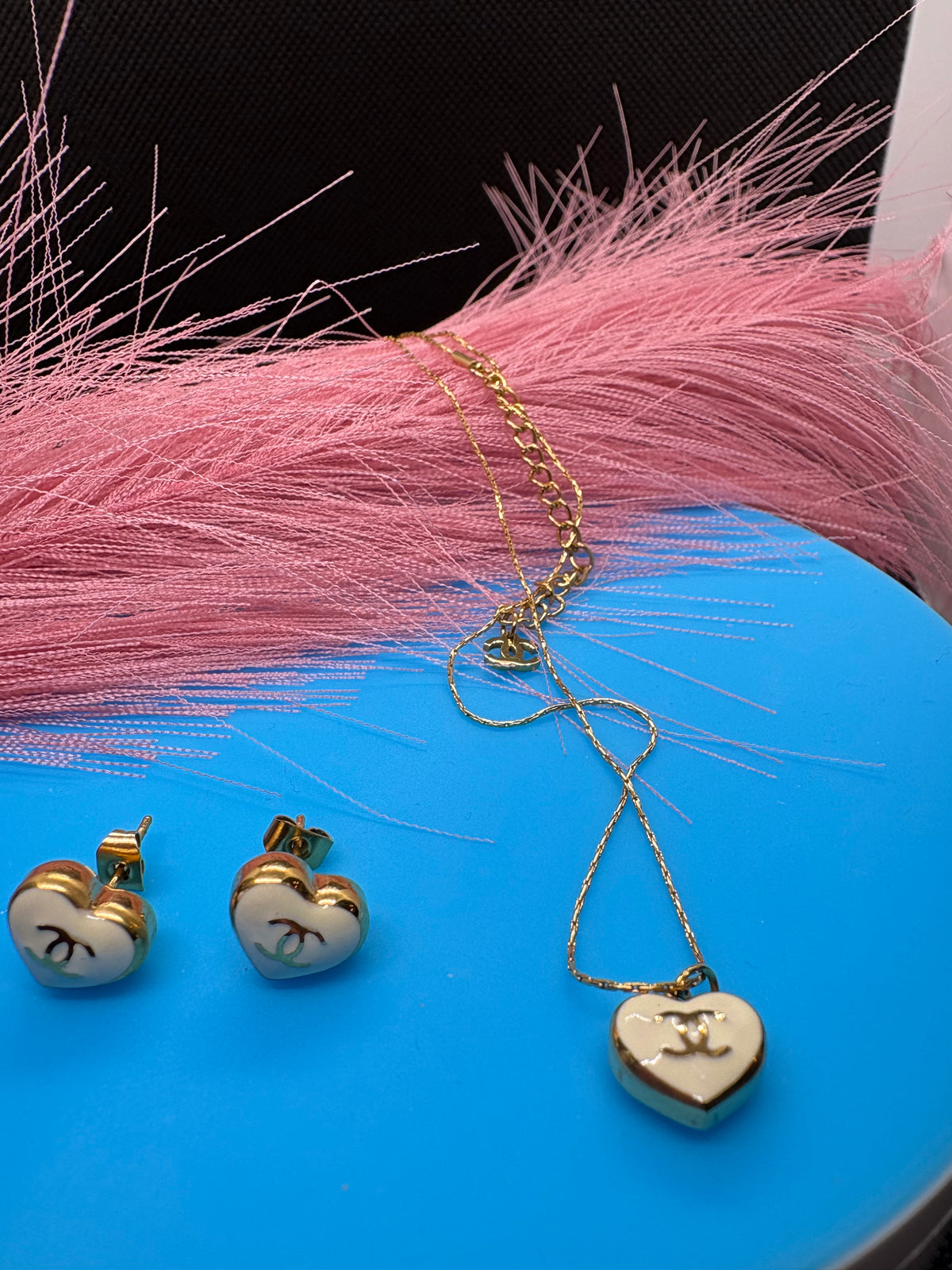 2Pcs Lux jewelry 2 Styles Earrings and Necklace
