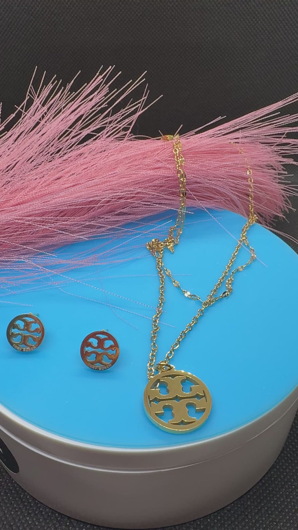 2Pcs Lux jewelry Earrings and Necklace 2Styles